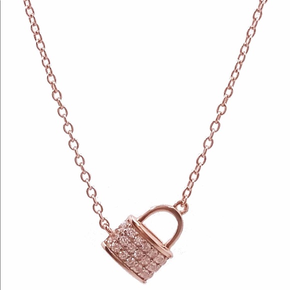 Savvy Cie Jewelry - Savvy Cie 18KGold Vermeil Locked in Love necklace